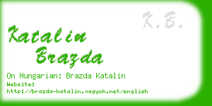 katalin brazda business card